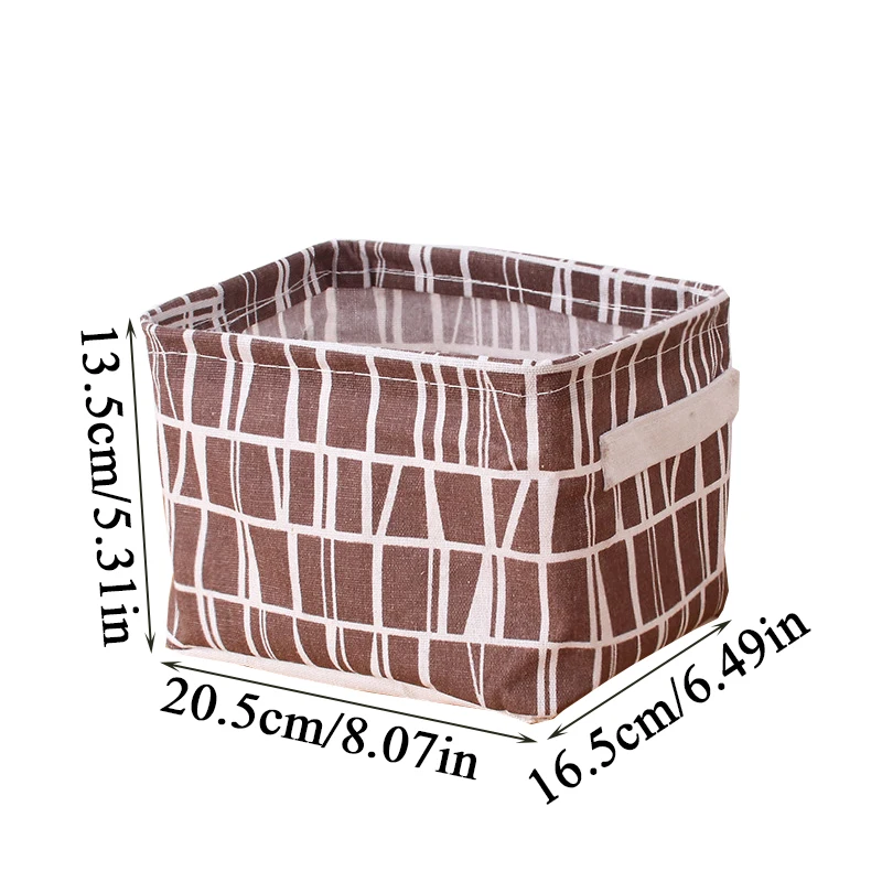 

DIY Desktop Storage Basket Sundries Underwear Toy Storage Box Cosmetic Makeup Book Organizer Stationery Container Laundry Basket