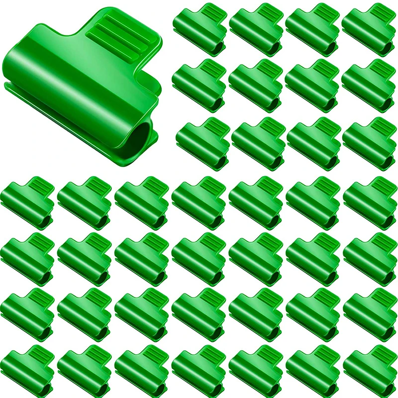 

40 Pcs Greenhouse Plastic Film Fixing Clips Cover Netting Hoop Frame Shading Rod Greenhouse Clamps Extension Support Fastener