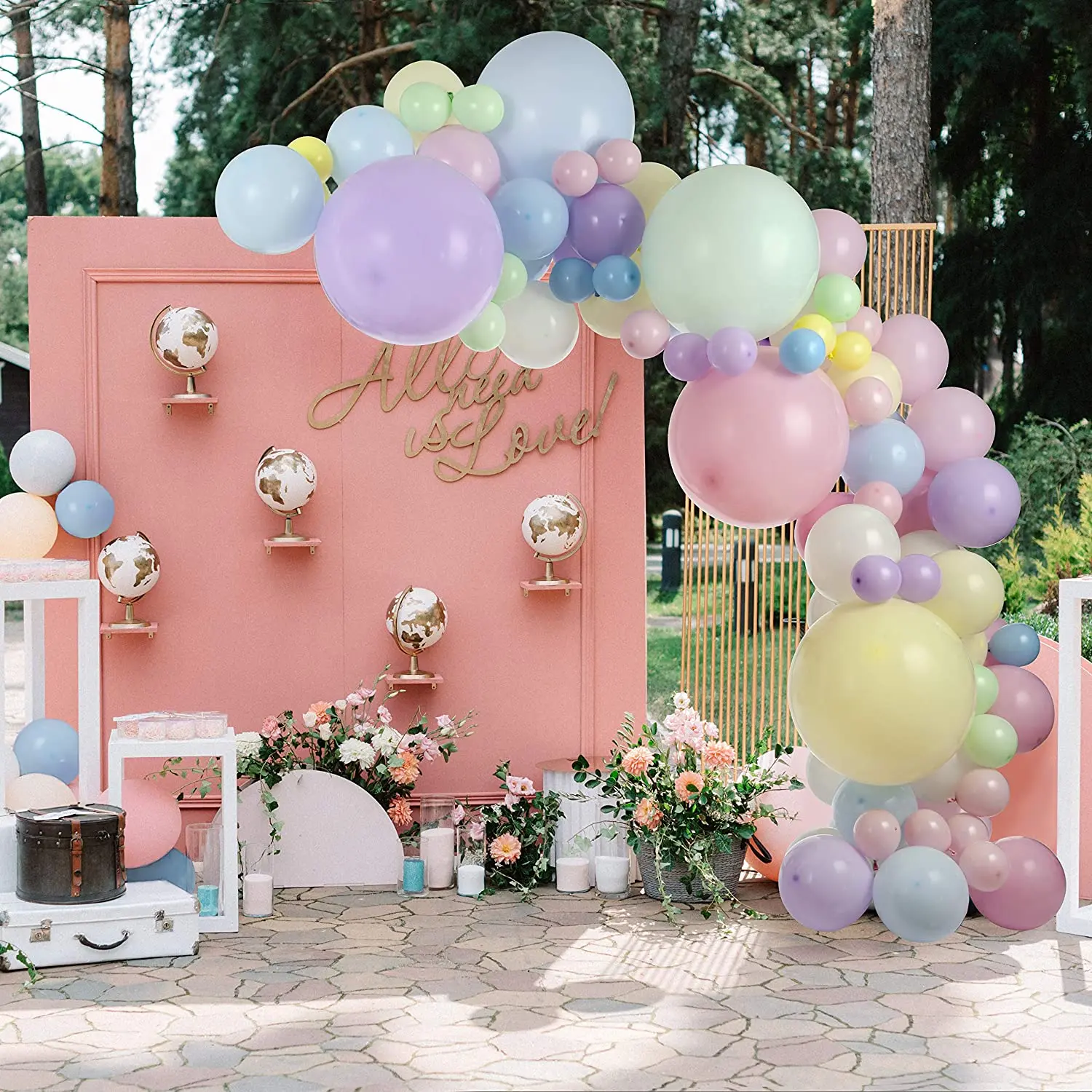 104 шт. Единорог Воздушный Шар Комплект гирлянды конфеты АРКА детские Душ