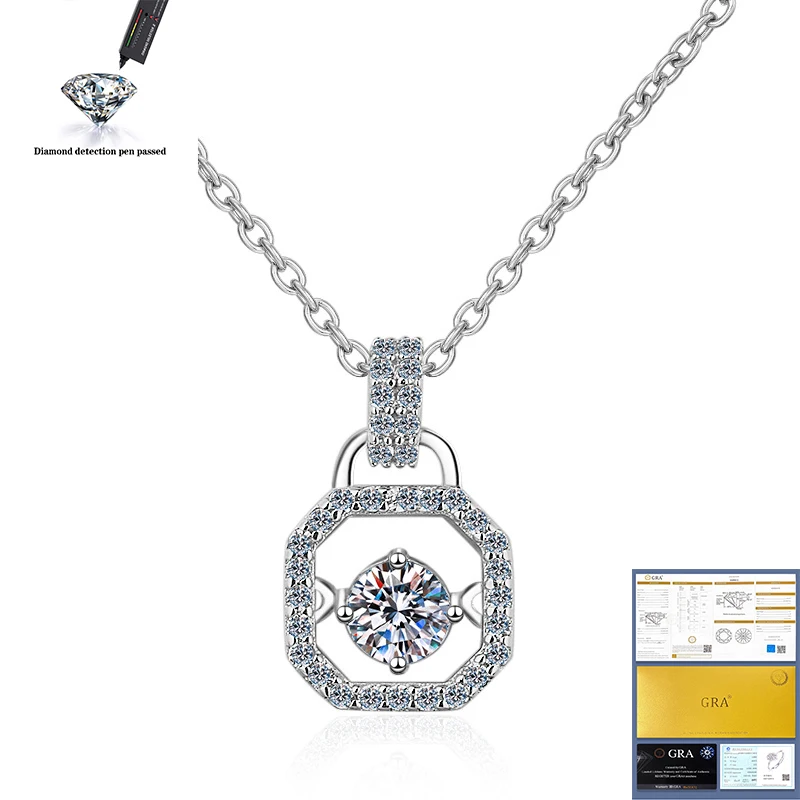 

0.3 Carat D Color Engagement Moissanite Pendant Neclace 925 Silver 6*9 Pear Moissanite Diamond Chain Jewelry Wholesale