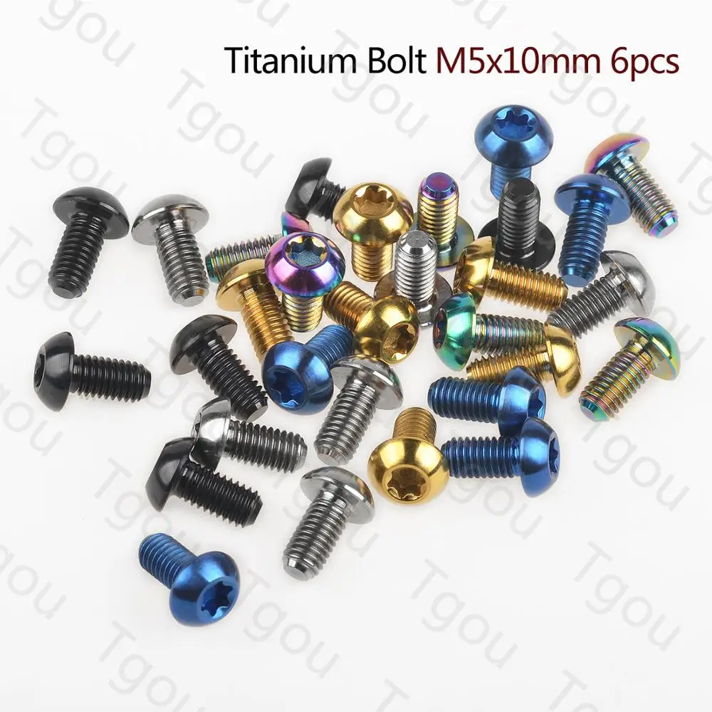 Титановый болт M5x10mm Torx T25 6 шт.|Дверные зажимы из нержавеющей стали| |