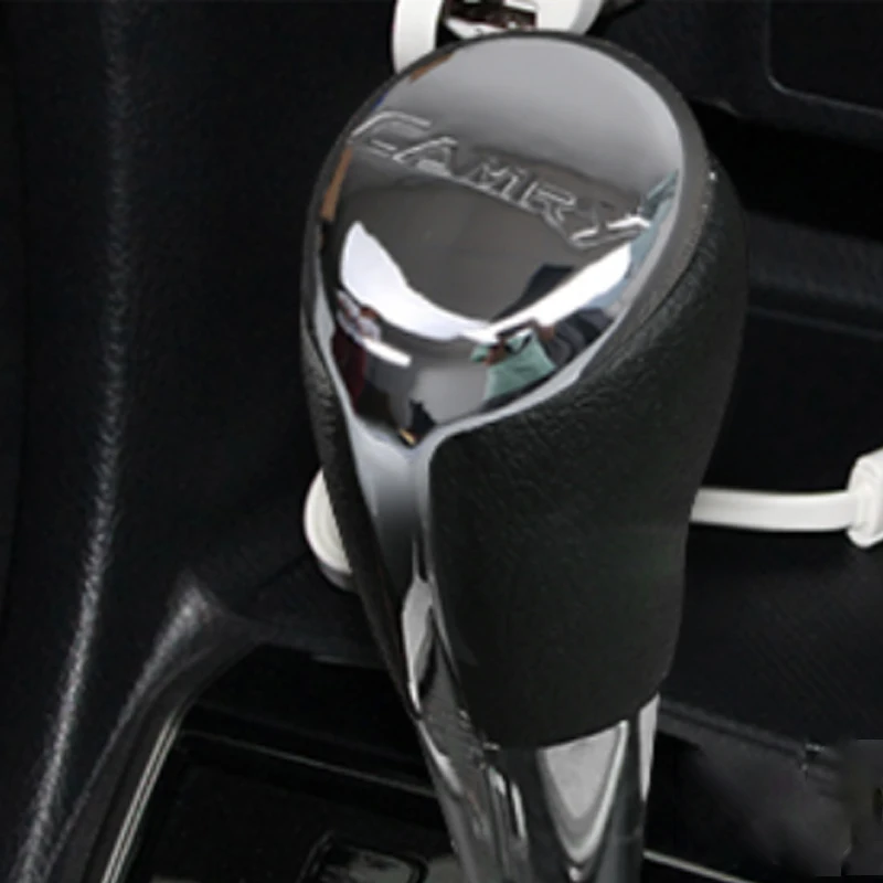

Car Gear Shift Knob Sequins Cover Case for Toyota Camry 2011 2012 2013 2014 2015 2016 2017 Interior Accessories Carstyling