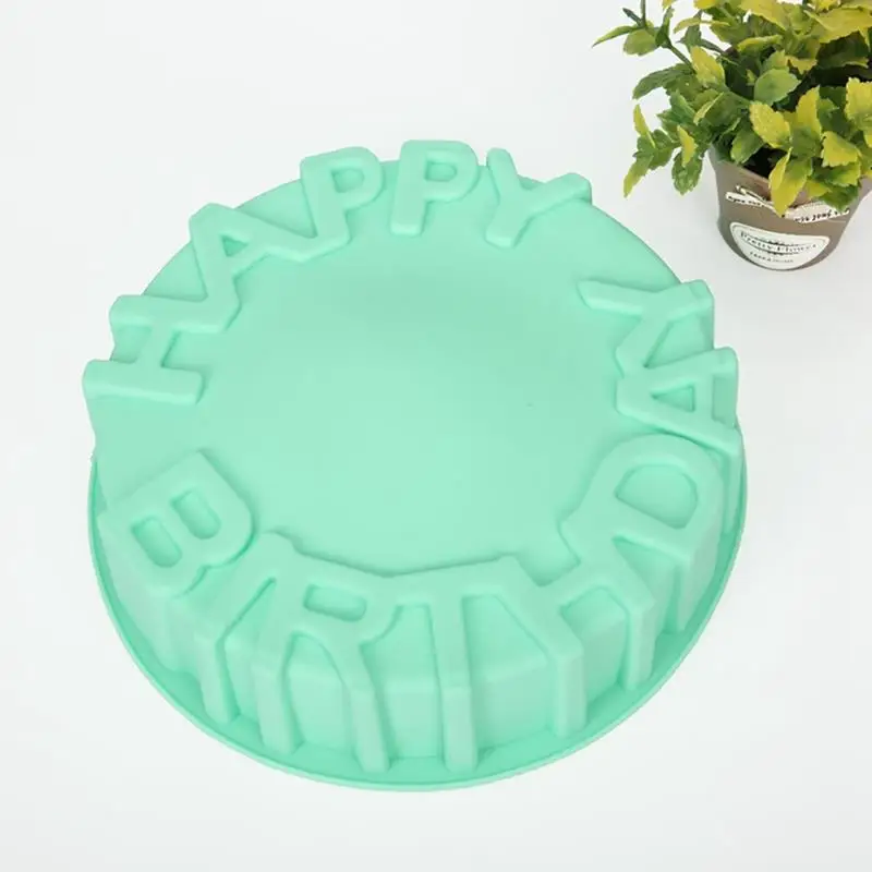 

Silicone Big Cake Molds 3D Random Color Happy Birthday Flower Spiral Cake Mold DIY Dessert Making Tool Bakeware Cocina Accesorio