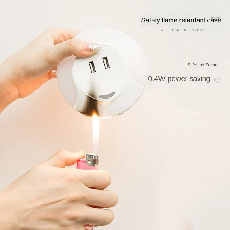 

Night Light Light Control Sensing Bedroom Bedside Night Light Household Plug-in Socket Energy-Saving Plug-in Wall Lamp