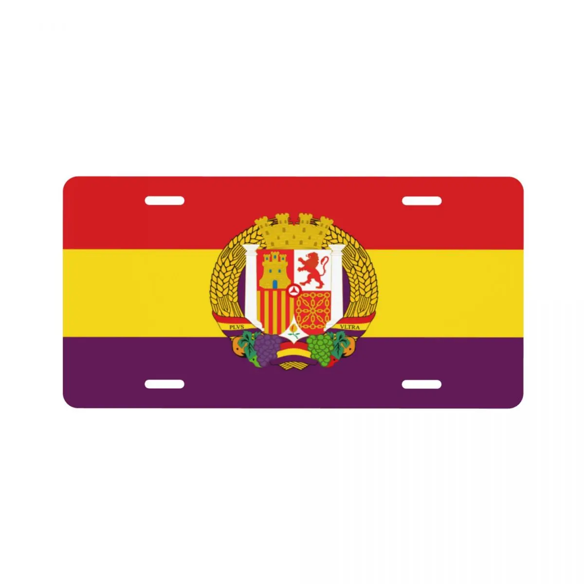 

Flag For A Spanish Socialist Republic 6inX12in Metal car license plate decoration