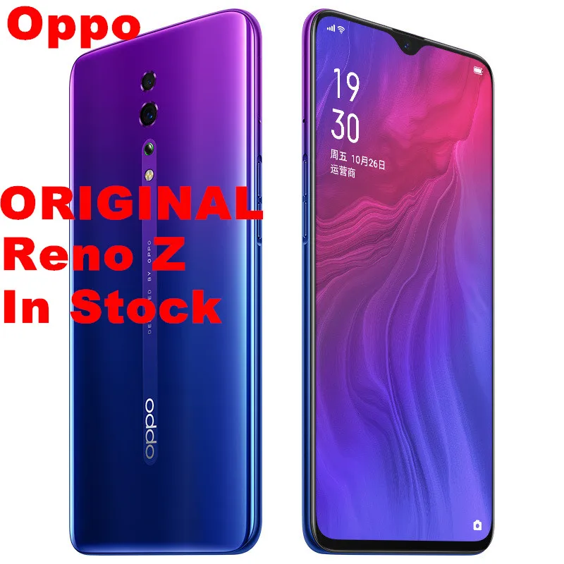 Новый оригинальный мобильный телефон OPPO Reno Z Восьмиядерный сканер отпечатков