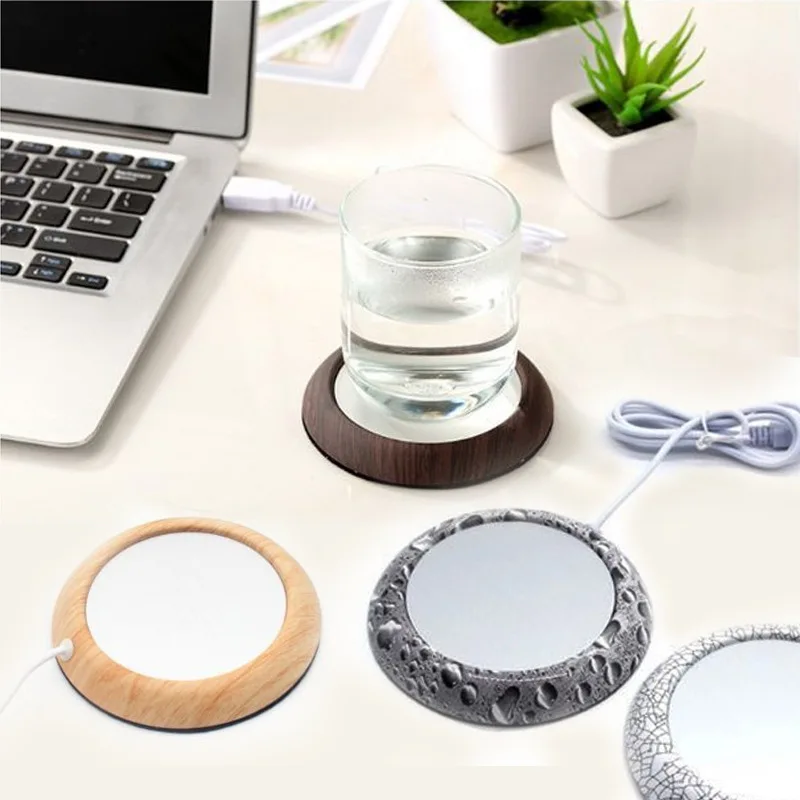 USB грелка для древесины кружка коврик креативная кофейная питья молочный