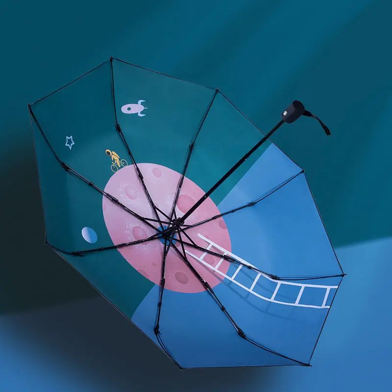 Automatic Foldable Umbrella Corporation Women Paraguas Sun Protection Anti-UV Umbrella Parapluie sombrillas para lluvia y sol