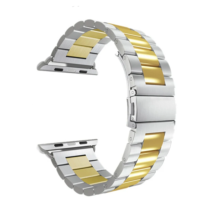 

New Stainless Steel Strap For Apple Watch Metal Watch Strap 38mm/42mm 360 Degree Bending Without Deformation
