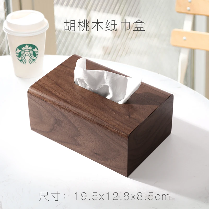 

Paper Box Solid Wood Paper Towel Box Decorative Boxes Napkin Holder Wooden Storage Paper Box Boite Mouchoir Storage Boxes EI50TB
