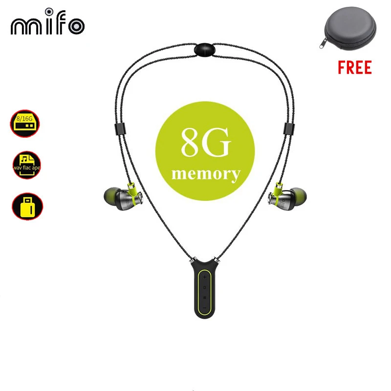 Mifo i2 Bluetooth наушники Водонепроницаемый шеи гарнитура Цепочки и ожерелья