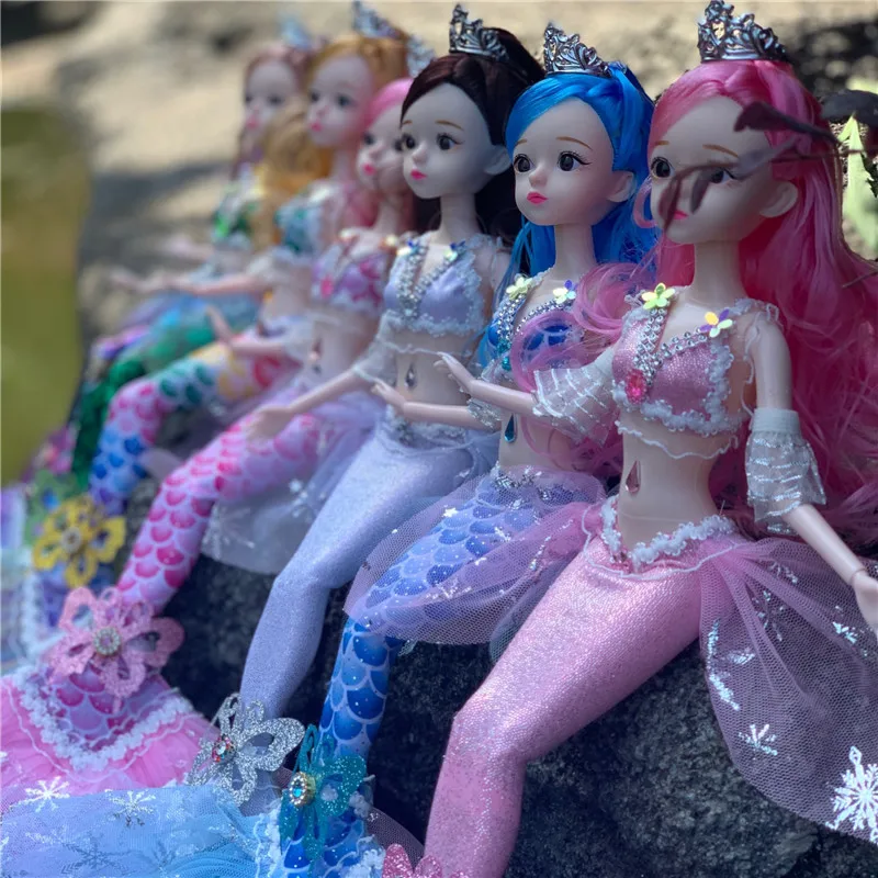 45 см кукла русалка Детские Bjd 13 суставов подвижный плавательный Русалка игрушка