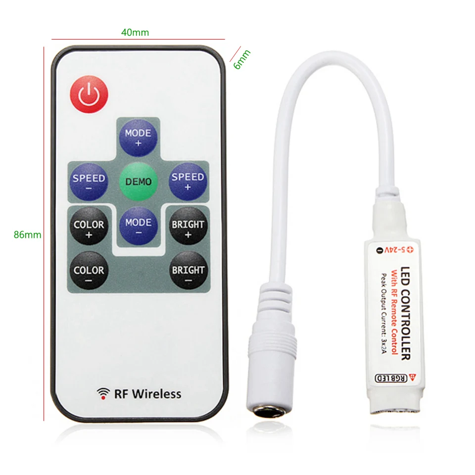 Светодиодные ленты светильник s 12V Водонепроницаемый RGB РЧ пульт дистанционного