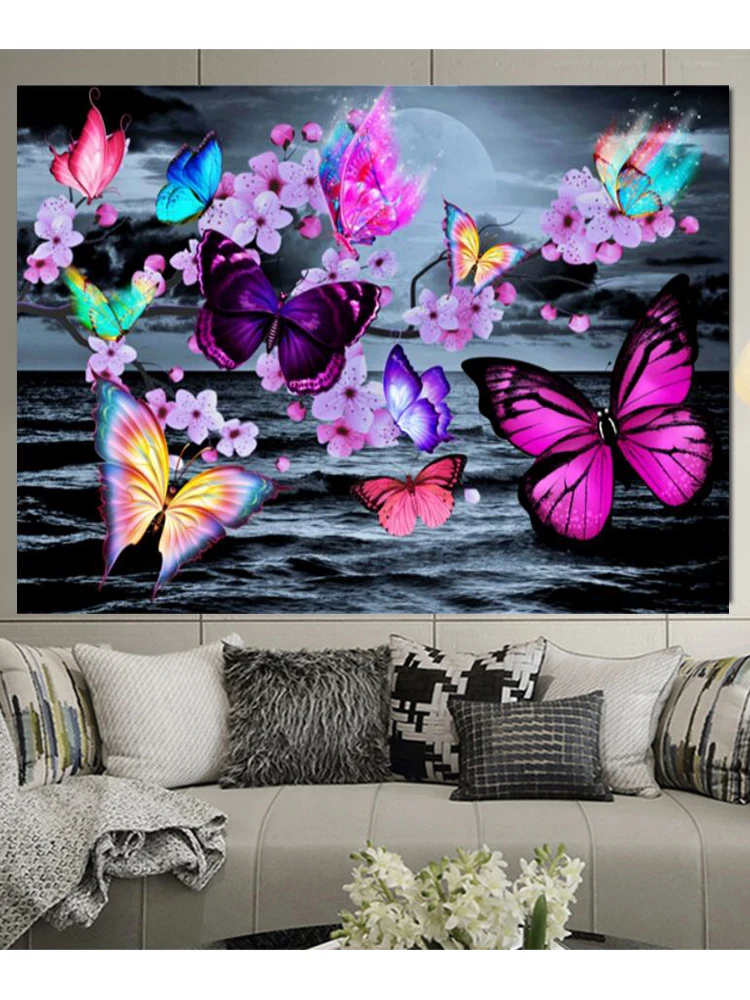 

Diamond Painting Wings butterfly Confession,rhinestone diamond art paintings,Full square Round Drill Mosaic,5D letter