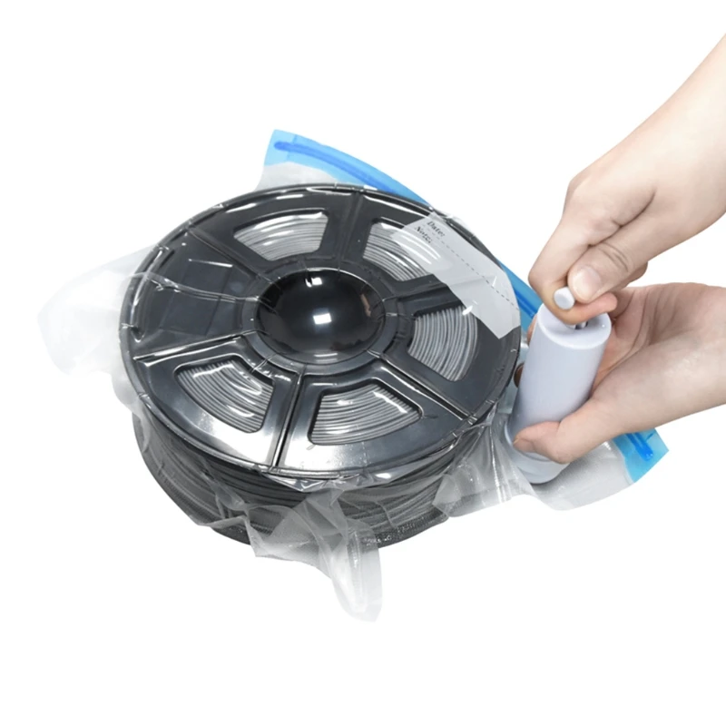 

1Set Filament Storage Vacuum Sealing Bags Filament Dryer With Hand Pump Safekeeping Humidity Resistant TPU/PLA Material QXNF