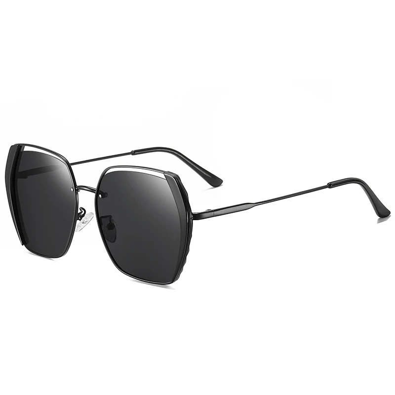 Поляризованные солнцезащитные очки для женщин Мода Большой рамки с линзами