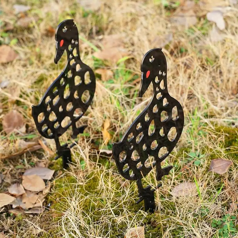 

Top Selling Cute Duck Farm Art Outdoor Garden Backyard Lawn Acrylic Material Decoration Gifts Support