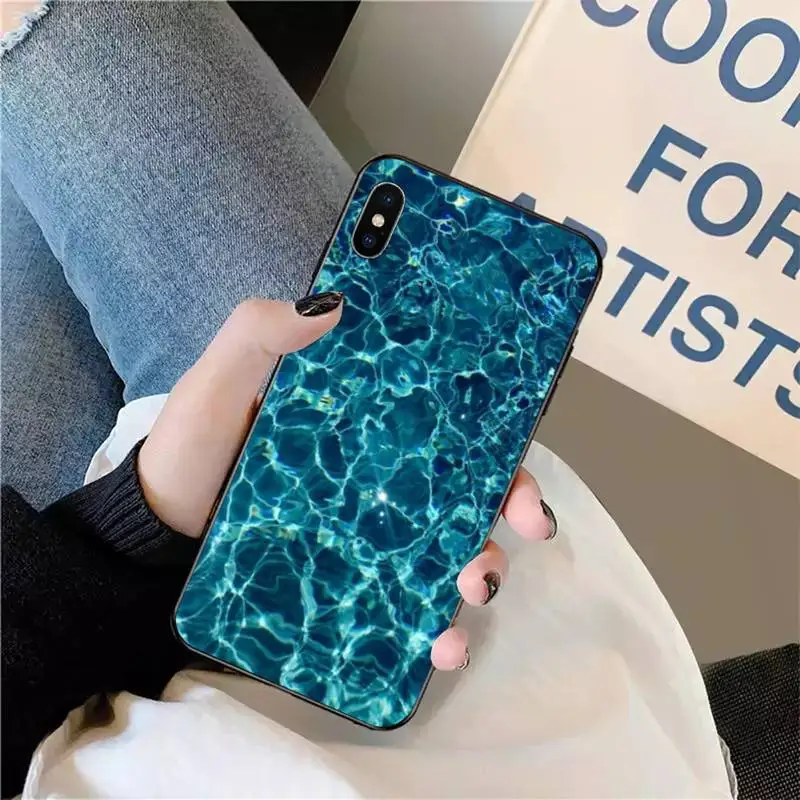 

Blue sea waves beach Phone Case for iPhone 11 12 pro XS MAX 8 7 6 6S Plus X 5S SE 2020 XR mini