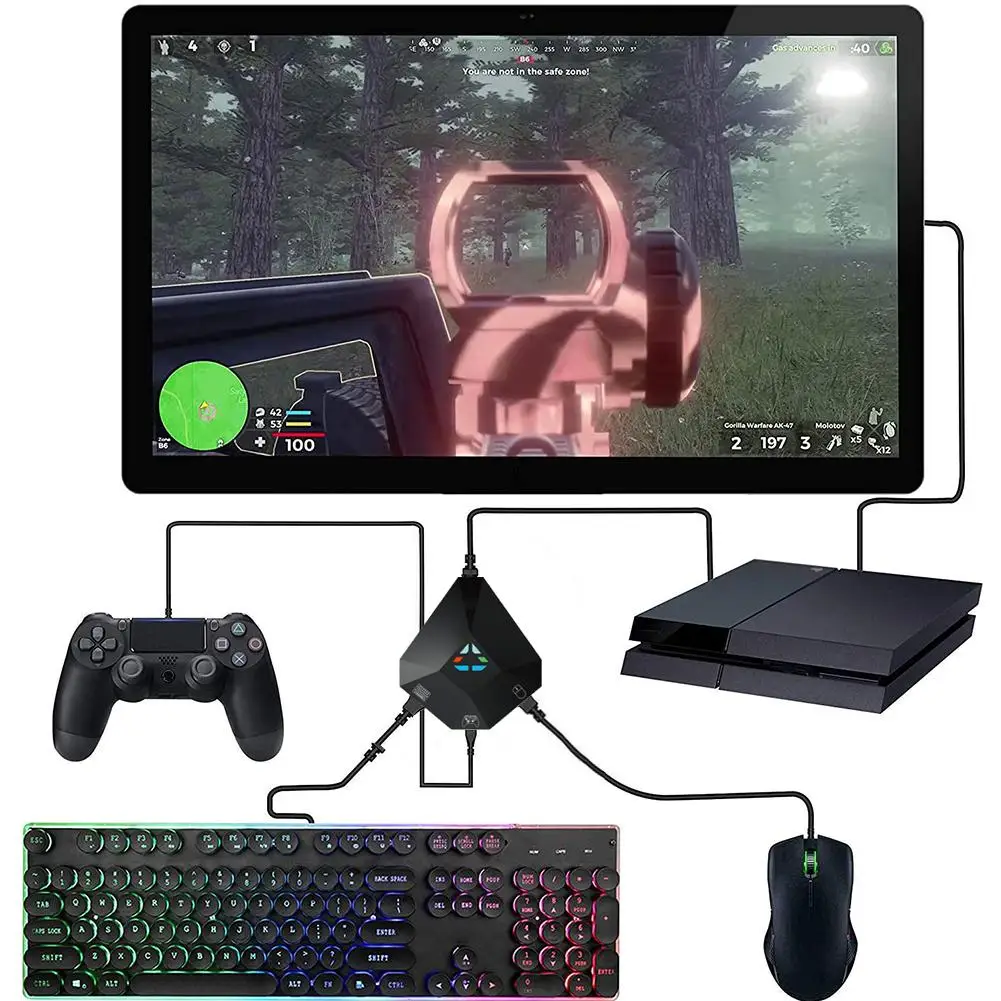 Прочный стабильный конвертер контроллера для PS4 Xbox One переключатель клавиатуры