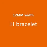 12mm h letter titanium steel bangles for women and men colorful enamel couple bracelet femme high quality jewelry gift