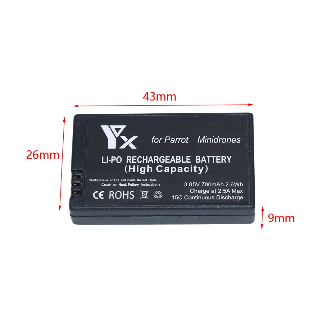 1x700mah батарея игрушки для попугая Мамбо мини дронов прыжки Rolling Spider RC беспилотного
