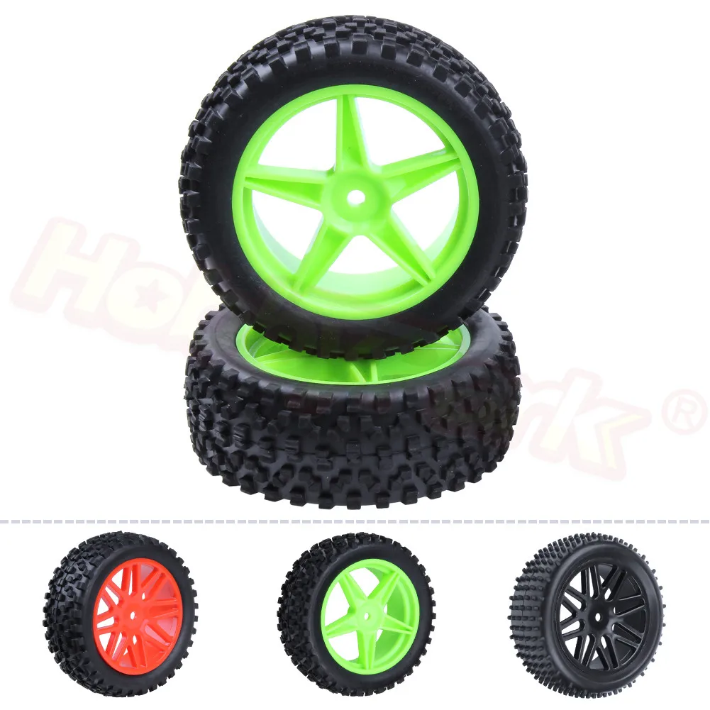 

2Pcs 88MM Rubber RC 1/10 Buggy Rear Wheels Tires Hex 12mm Width :41mm For Remote Control Hobby Car Parts