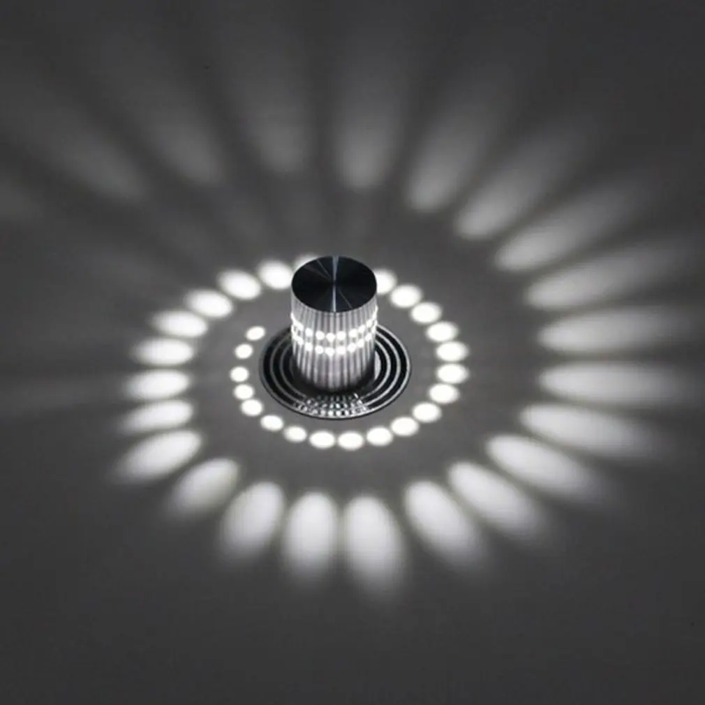 

Led Wall Lamp Spiral Effect Light Spiral Hole Led Modern Wall Lights For Home Game Room Bar KTV Decoration