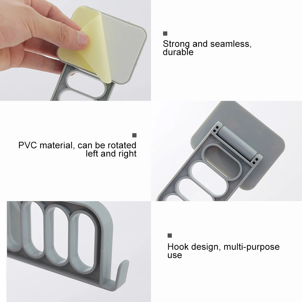 Складной клейкий настенный крючок складной самоклеящийся для полотенец вешалка