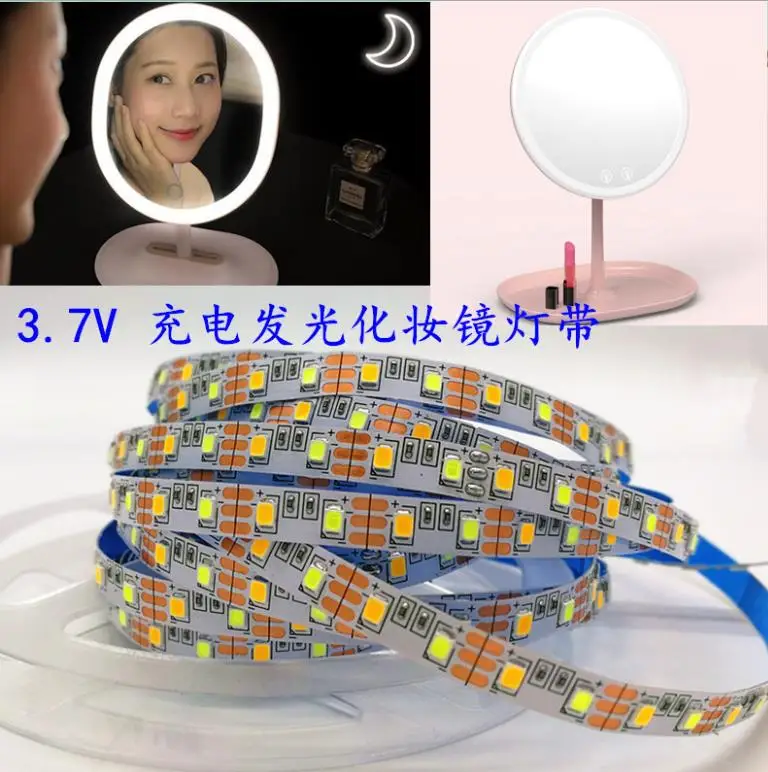 5 мм Светодиодная лента 2835 SMD гибкая зеркало 100 светодиодов/м DC3.7V DC5v 3000K 4000K 10000K