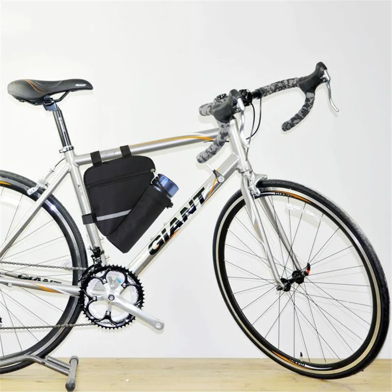 Bike Triangle Bag Mountain Tool Kit With Reflective Strips Bicycle Under Tube Riding Front Beam | Спорт и развлечения