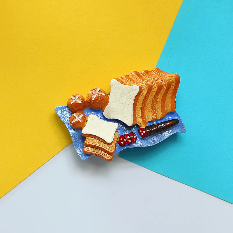 Магниты для холодильника имитация еды набор