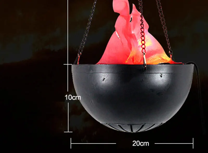 

Electronic Simulation fake fire Flame Hanging Lamp Brazier light for church Party Bar Decor Artificial Simulated Hanging basin