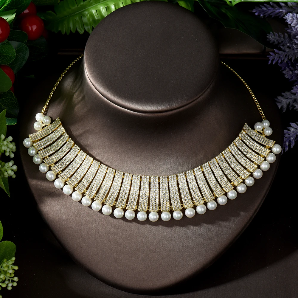 Роскошное ожерелье-чокер Hibride с цепочкой из звеньев для женщин женское вечернее