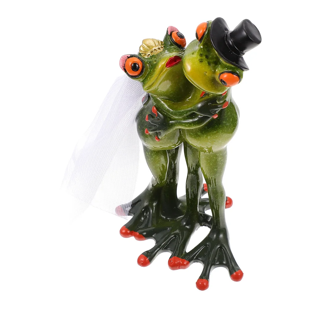 

1Pc Frogs Desktop Decoration Resin Craft Computer Desk Adornment for Home