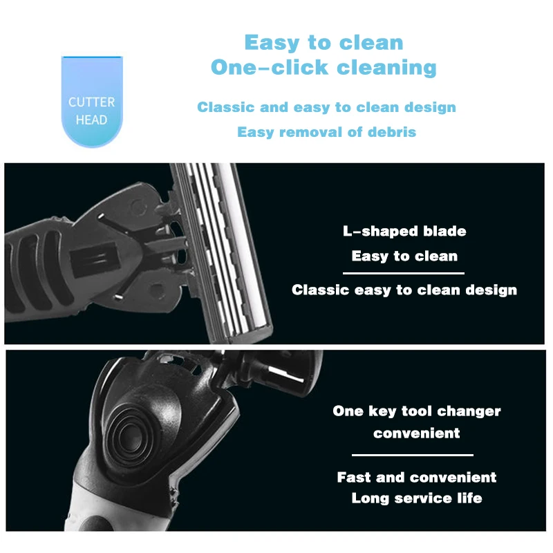 Регулируемая Бритва для мужчин Razorqshave триммер волос в носу ушах безболезненная