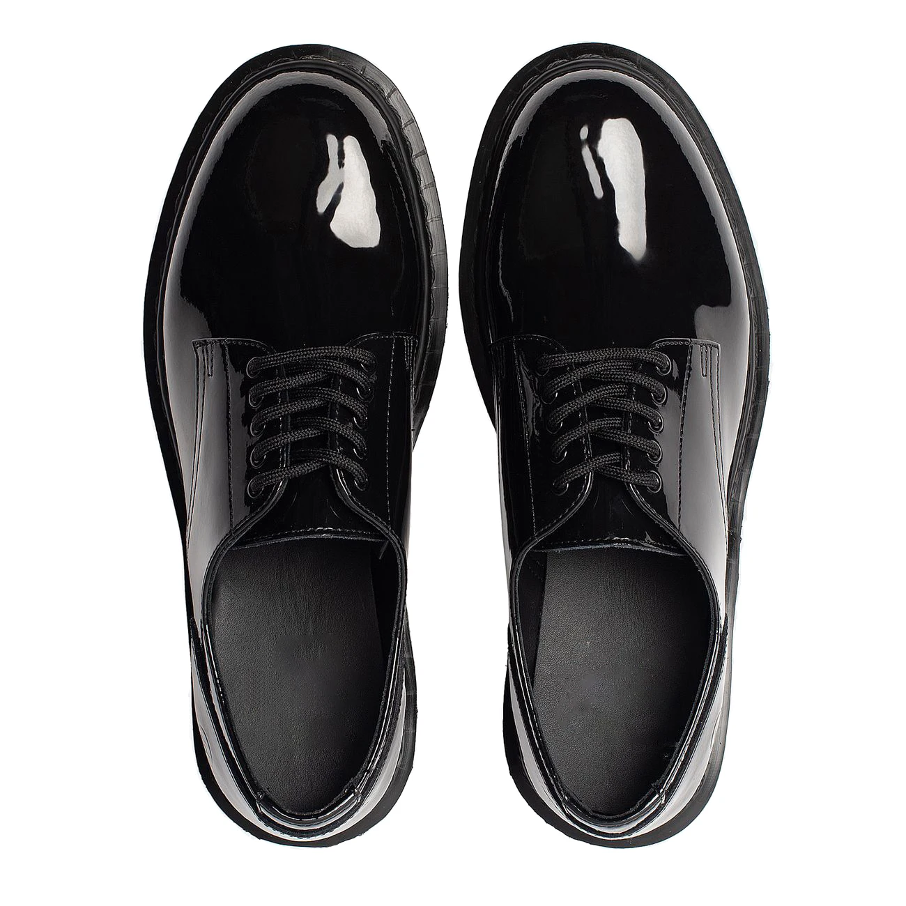 Брендовые мужские классические туфли Shadow из лакированной кожи роскошные модные