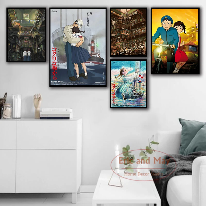 

From Up On Poppy Hill Nordic Modern Canvas Painting Wall Pictures For Living Room Vintage Poster Decorative Home Decor Tableau
