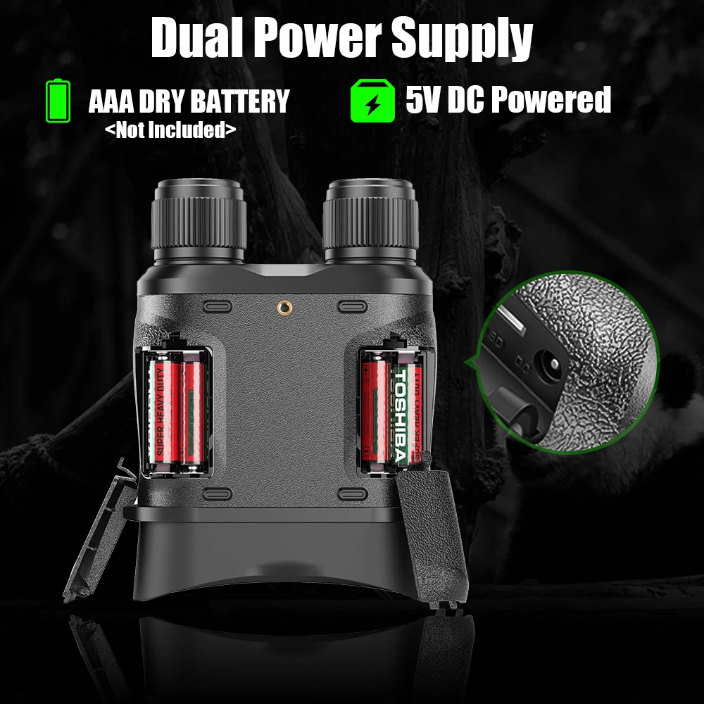 

UHD Night Vision Goggles Digital Infrared Binoculars 2.3 Inch LCD Display Take Photos 1080P Videos Built-in 32G Memory Card