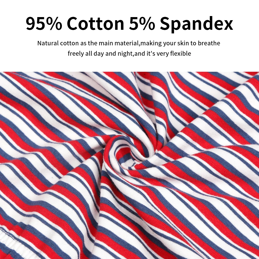 Comsoft 95% Cotton Men's Uderwear Fashion Stripes Briefs Factory Sale Comfortable Panties S-XXL