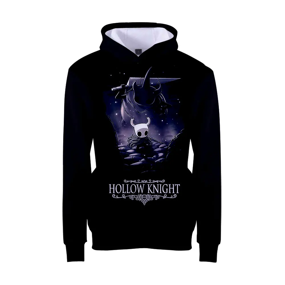 

Hollow Knight T Shirt Games Pattern Men Fashion Summer T-shirts Women Streetwear Harajuku Hooded Long Sleeve Kids Tops