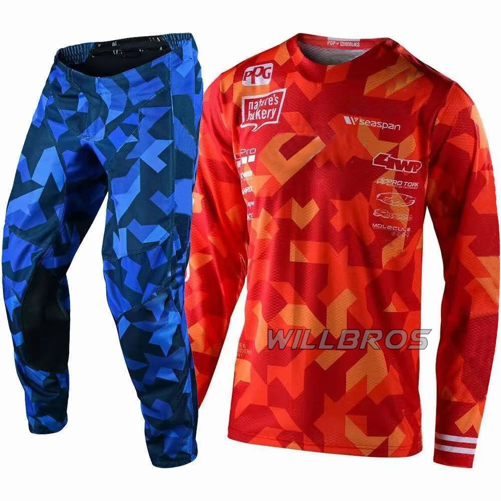 

GP Air Confetti Team Motocross Jersey Pants Motorbike MTB ATV Bike Riding Suit Street Moto Gear Set