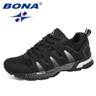 Кроссовки BONA женские сетчатые спортивная обувь для мужчин, дышащие легкие, для бега, на шнуровке, спортивная обувь
