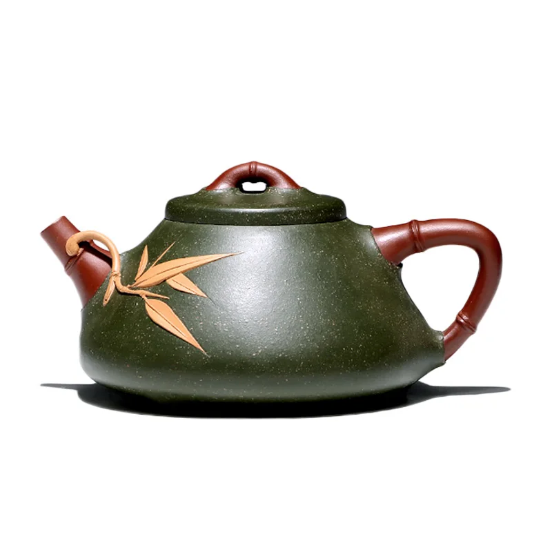 

TaoYuan Tibetan sand yixing are recommended by xiao-lu li pure manual undressed ore azure bamboo mud stone gourd ladle