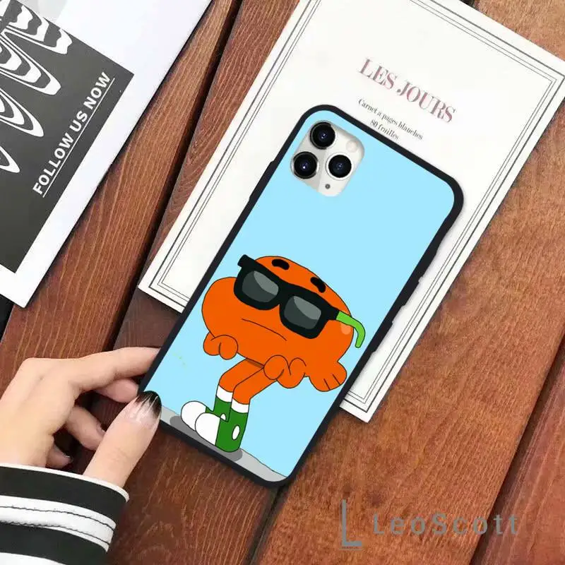 

cartoon Amazing Gumball world Phone Case for iPhone 11 12 pro XS MAX 8 7 6 6S Plus X 5S SE 2020 XR Soft silicone Cover Funda