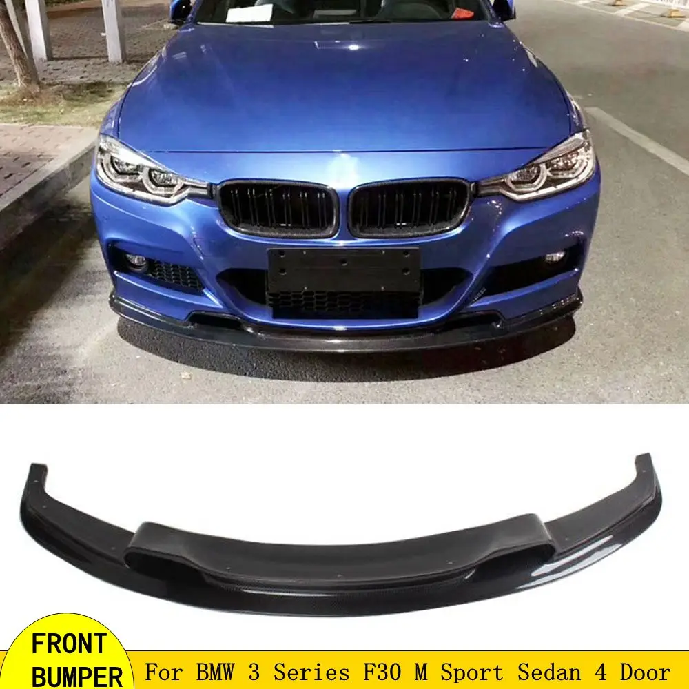 Передний бампер F30 из углеродного волокна спойлер для подбородка BMW 3 серии M Sport