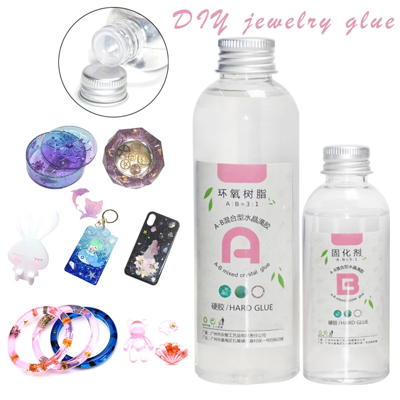 2 5: 1 прозрачный клей для объема без отбеливающей эпоксидной смолы 100 г