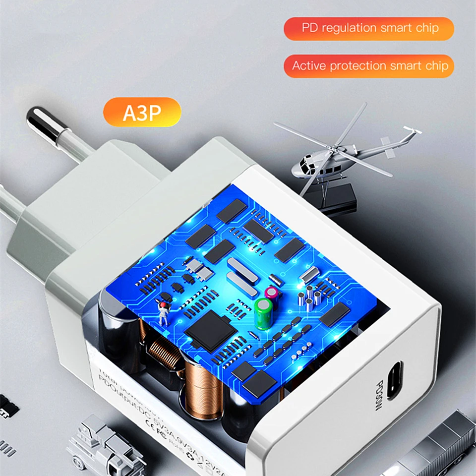 

PD Charger 30W USB Type C Fast Charging for iPhone 12 11 X Xs 8 Samsung Huawei Xiaomi Phone QC3.0 USB C Travel PD Quick Charger
