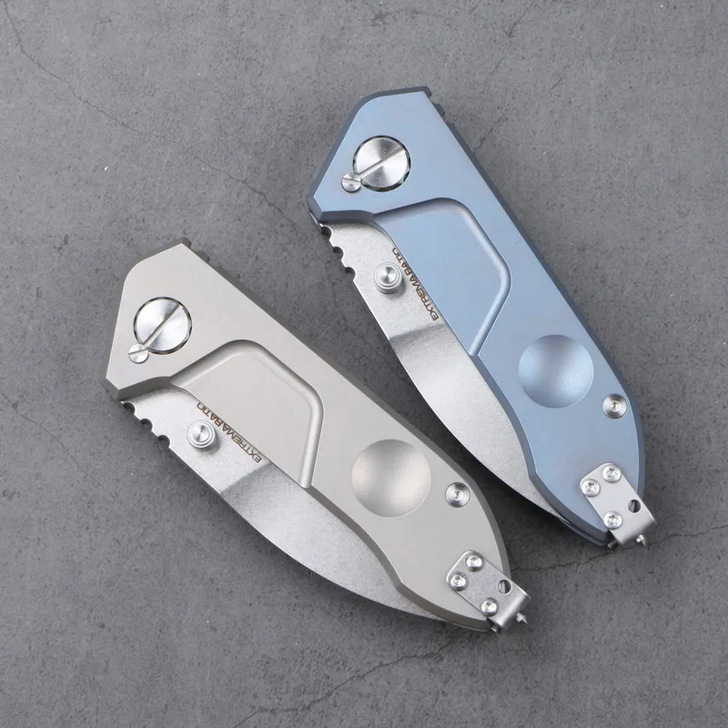 

NEW EXTREME RAIO C0002R Flipper folding D2 blade titanium alloy outdoor gear tactical camping hunting kitchen knife EDC tool