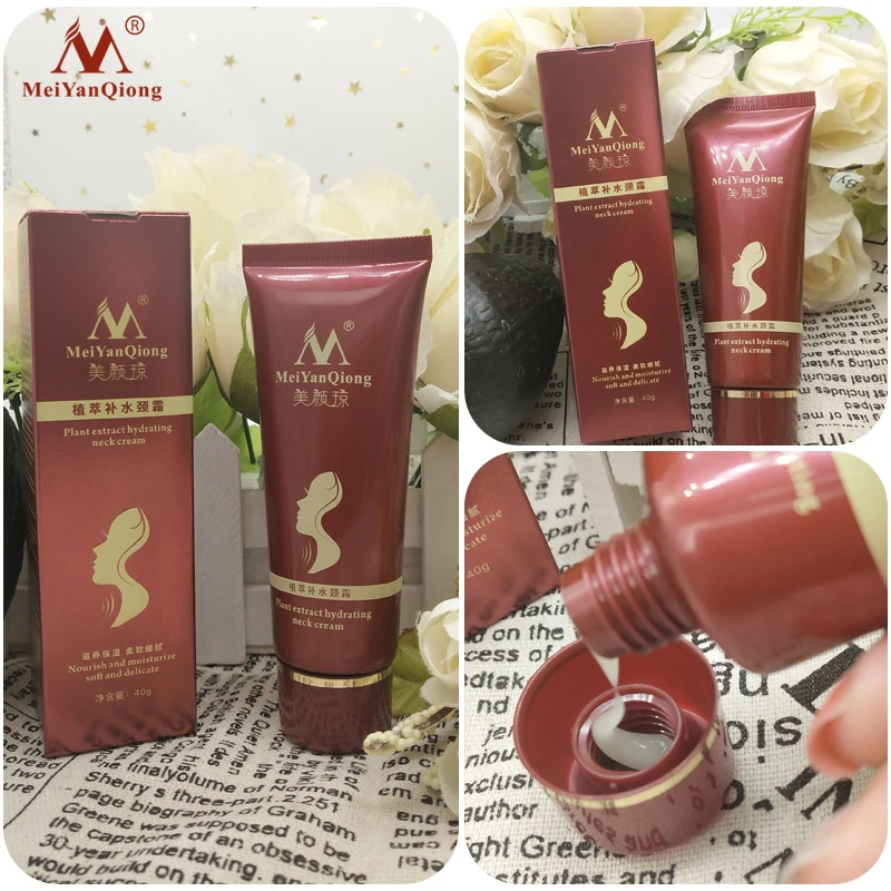 

Anti-Wrinkle Neck Cream Fades Fine Lines Whitens Nourish Moisturizes Softens Reduces Double Chin Shea Butter Extract Neck Care