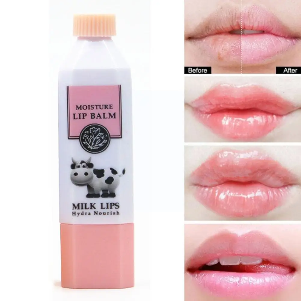 

Milk Moisturizing Lip Balm Color Moisturizing Long-lasting Wrinkle Lip Waterproof Fade Lipstick J7A4